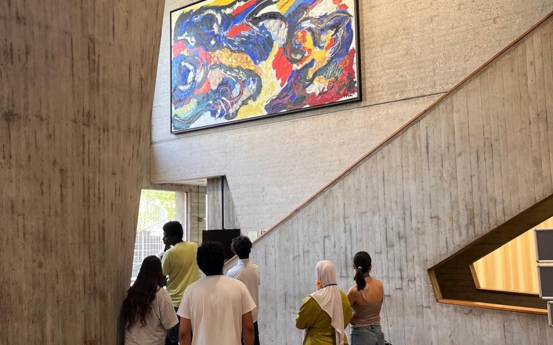 visite des oeuvres d'art à l'UNESCO